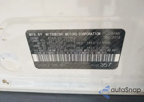 2020 Mitsubishi Outlander Sport 2.0 Se Awc from USA, damaged, VIN JA4AR3AU4LU019252